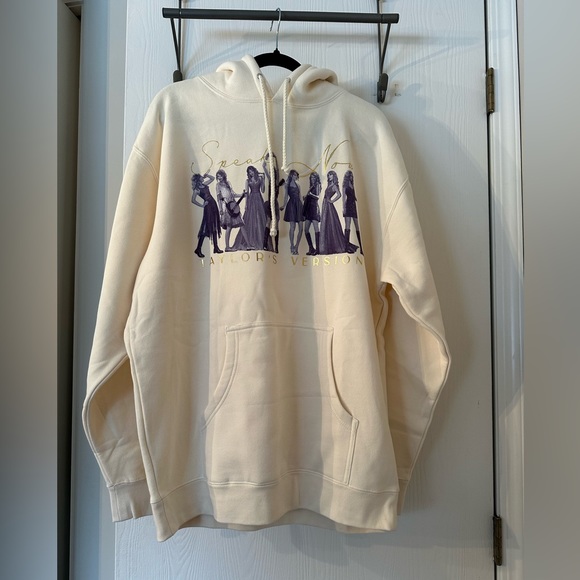 Taylor Swift Speak Now Taylor’s Version Beige Hoodie Size L - Picture 1 of 4